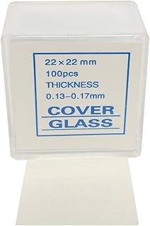 Gsc international 4-13521 lamelles, verre, 22 mm x 22 mm, 1 épaisseur, boîte
