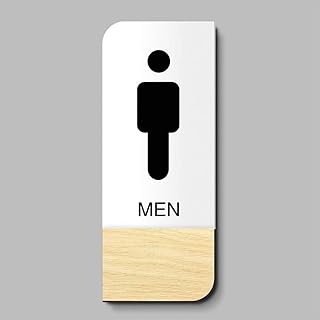 Panneau de porte de toilette en acrylique pour hommes et femmes plaque