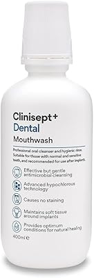 Clinisept+ rince-bouche professionnel sain, antimicrobien, ph neutre, sans alcool, adapté aux dents et gencives sensibles, transparent, 400 ml (lot de 1) – Photo produit Dakar Sénégal – Livraison rapide Clinisept+ rince-bouche professionnel sain, antimicrobien, ph neutre, sans alcool, adapté aux dents et gencives sensibles, transparent, 400 ml (lot de 1). Des produits authentiques à prix réduits sur Diaytar Sénégal