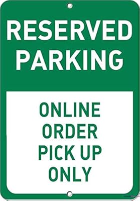 Plaque d'avertissement de rue, plaque de stationnement protégée, commande en ligne uniquement, panneau de stationnement pour décoration de cour, panneaux de bureau pour extérieur et intérieur 8 x 12 pouces. Diaytar : Le discount nouvelle génération au Sénégal