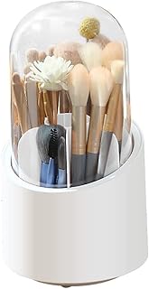 Porte-pinceau de maquillage rotatif à 360 degrés, anti-poussière, organisateur de pinceaux de maquillage