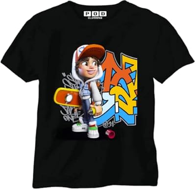 Pod clothing jake subway surfer t-shirt pour enfants alpha group ensemble de t-shirts
