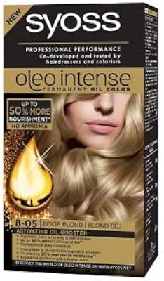 Olio professional huile intensive de couleur permanente sans ammoniaque 8-05 blond beige
