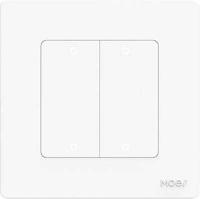 Moes 4 gangs zigbee sans fil 12 commutateur de scène bouton-poussoir mécanique alimenté