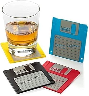 Danny shops sous-verres à disques flexibles pour table basse, 6 pièces, sous-verres à