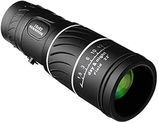 Télescope zeocom, jumelles portables 16x52, monoculaire 66/8000 m, jumelles d'extérieur en plastique noir