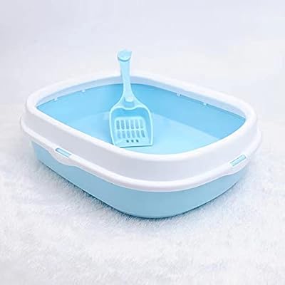 Bac à litière pour chat auretti, grande taille avec côtés hauts 47 cm