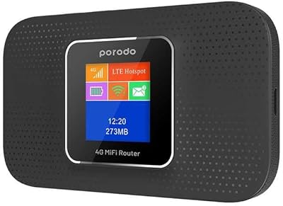 Routeur portable 4g cat 4 haut débit porodo batterie intégrée de 3