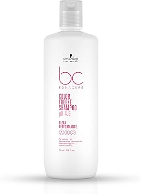 Schwarzkopf bonacure color freeze shampoing ph 4,5, shampoing micellaire rafraîchissant sans sulfate, 1000