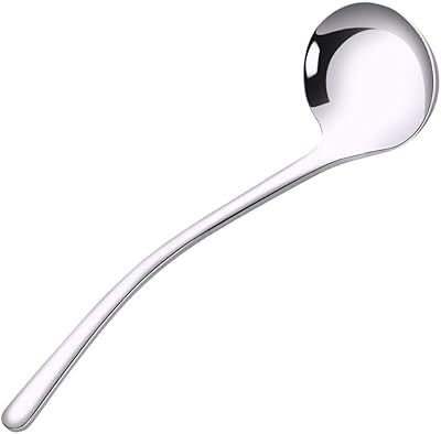 Louche à soupe yardoy à long manche en acier inoxydable et cuillère