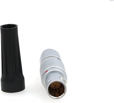 ZBL ZGB FGG CONNECTEUR MÉTALLIQUE ROND MULTIPOLAIRE DROIT MÂLE 1B 12 BROCHES PUSH-PULL