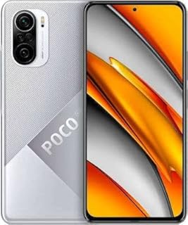 Téléphone portable xiaomi poco f3 moonlite silver double sim, 8 go de ram