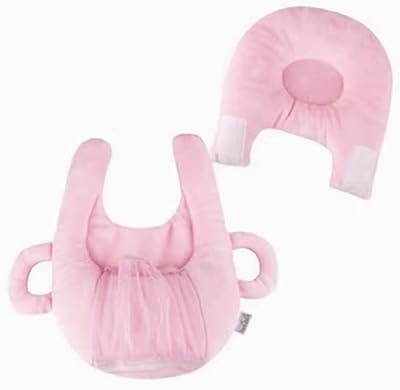 Oreiller d'allaitement confortable pour bébé avec support amovible et poche pratique pour biberon
