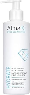Lait corporel hydratant alma k 250 ml, blanc/bleu