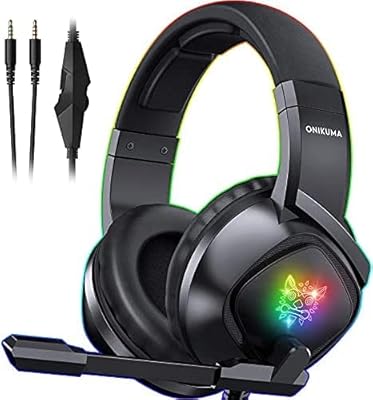 Casque de jeu onikuma k-19 pour playstation 4, ordinateur et mobile, casque