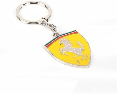 Porte-clés de voiture en métal cotis avec logo ferrari 3d
