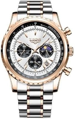 Montre chronographe pour homme, nouveau modèle lg89891, montre à quartz étanche en acier