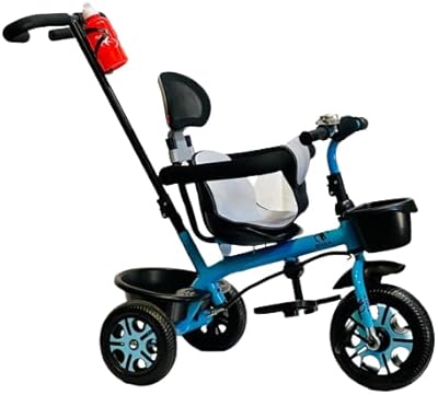 Tricycle pour enfants intech pour 1 à 6 ans avec barre de poussée