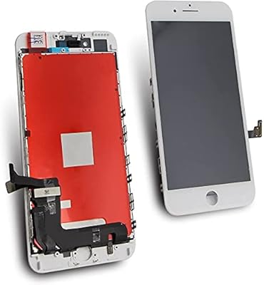 Ensemble numériseur d'écran tactile lcd de remplacement pour téléphone (iphone 8 plus, blanc)
