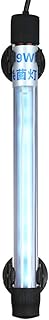 Lumière led uv submersible 9w, lampe à ions d'eau pour étang de réservoir