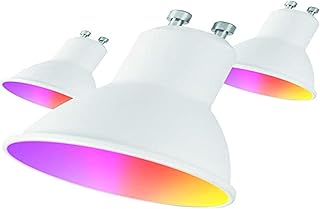 Ampoules intelligentes mavit gu10 de iopack 3 400 lumens, 5,5 w, rvb+cct, d50*h56