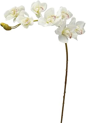 Yatai lot de 6 orchidées artificielles cymbidium et branches de phalaenopsis real touch