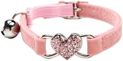 Collier pour chat chuck chi en forme de cœur avec ceinture de sécurité
