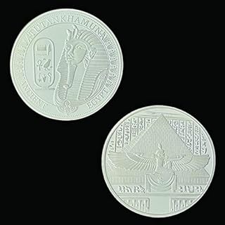 Une pièce de défi en plaqué argent avec un motif de sphinx