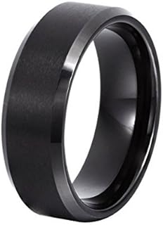 Bague en acier inoxydable pour hommes yellow chimes (ycssrg-010bnd-bk)
