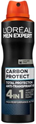 L'oréal paris expert carbon protect déodorant spray homme, 150 ml