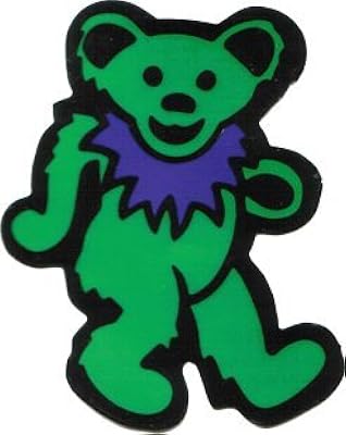 Collier box dance bear recordings & supplies vert avec pendentif
