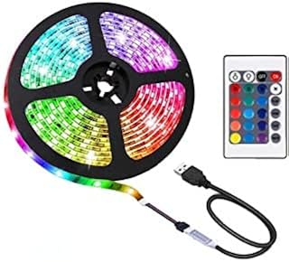 Bande lumineuse led rvb étanche 5050 avec télécommande usb 16 couleurs changeantes