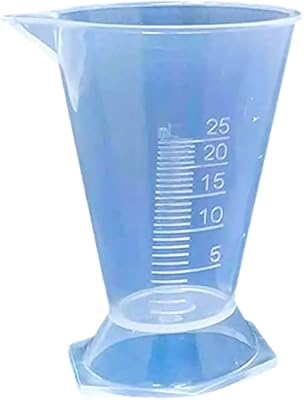 Tasse à mesurer en plastique de laboratoire de cuisine anige® 25 ml, tasse