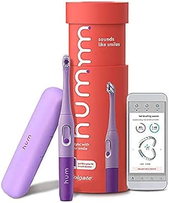 Ensemble de brosses à dents à batterie intelligente hum by colgate brosse à