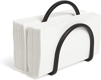 Porte-serviettes carré umbra pour cuisine et cocktails, fil métallique incurvé ressemblant à