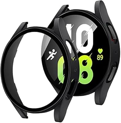 Coque dado + protecteur d'écran compatible avec samsung galaxy watch 5 44mm, verre trempé anti-rayures avec protecteur de montre (noir). Diaytar Sénégal : Innovation, diversité et accessibilité
