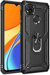 Coque de protection rigide en silicone antichoc avec anneau de support pour xiaomi