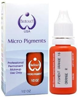 Pigment de microblading orange biotechnologique pour maquillage permanent, fournitures de maquillage microblading