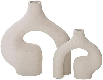 Décor en bambou | vase en céramique moderne simple fleurs et plantes séchées
