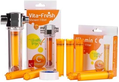 Filtre de douche ups vfs-f+vcf-05 deluxe avec cartouche de vitamine c