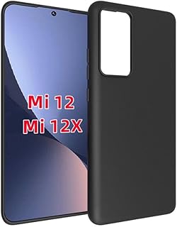 Coque arrière flexible en caoutchouc de silicone souple mat maz avec protection d'appareil photo pour xiaomi 12 / mi 12x - noir. Diaytar : La révolution discount est en marche