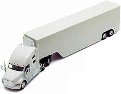 Camion porte-conteneurs kensmart kenworth t700, blanc - modèle moulé sous pression à l'échelle