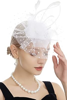 Bandeau avec pince à cheveux, chapeau de fête de thé pour femmes, bandeau