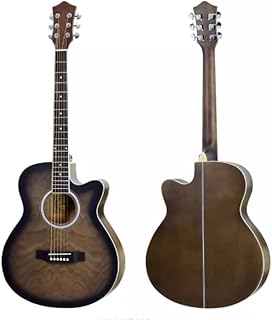 Guitare électrique acoustique professionnelle finition satinée brillante avec égaliseur à quatre bandes klt