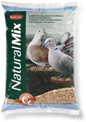 Padovan aliment pour oiseaux naturalmix tortore pour tortuelles et cailles ornementales 5kg