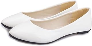 Chaussures pour femmes bout pointu plates en cuir casual printemps