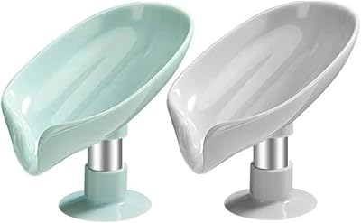 Weserian uae porte-savon auto-drainant, porte-savon en forme de feuille, économiseur de savon, prolonge