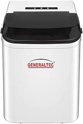 Machine à glaçons general tech d'une capacité de 12 kg, produisant des glaçons