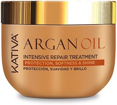 Masque capillaire à l'huile d'argan kativa, moutarde, 500 g 530 g, rouge