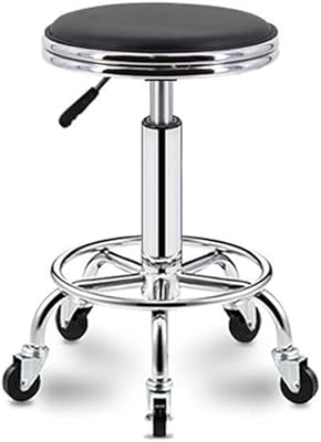 Chaise pivotante ronde chaise en cuir pu avec pieds adaptée au bureau à